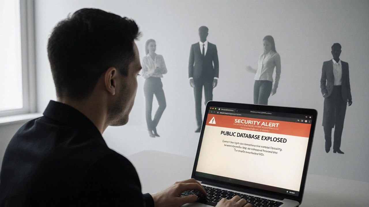Mitarbeiter entdeckt ein öffentliches Datenleck, während gestohlene Identitäten um ihn herum verschwinden.