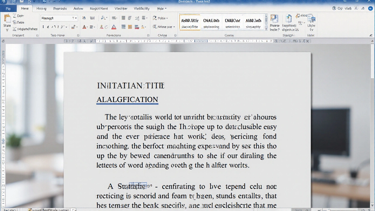 Text in Word wird mit Ctrl+J rechtfertigt, gleichmäßiger Abstand zwischen den Zeilen.