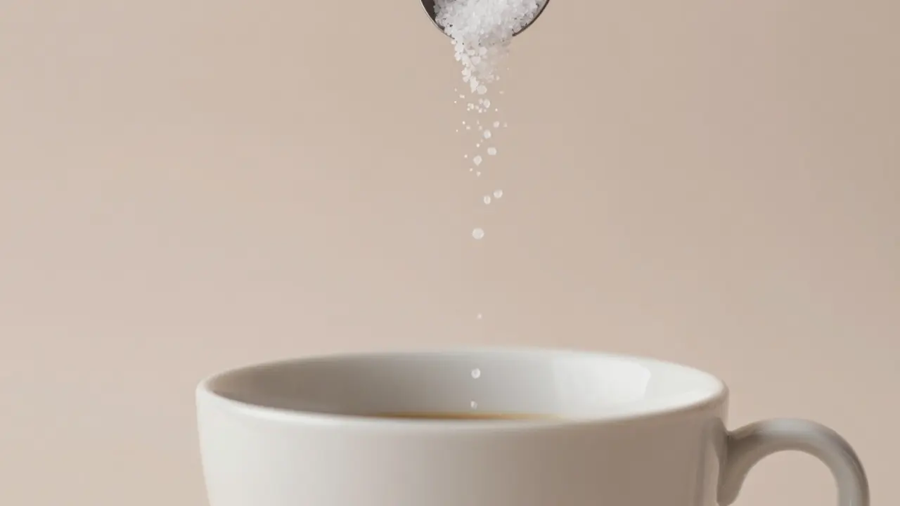 Kaffee mit einer Prise Salz