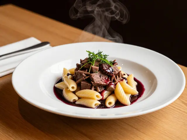 Was ist ein Wort für fancy food?