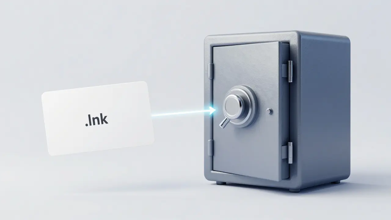 Konzeptuelle Darstellung einer Visitenkarte als Wegweiser zu einem großen Datenobjekt.