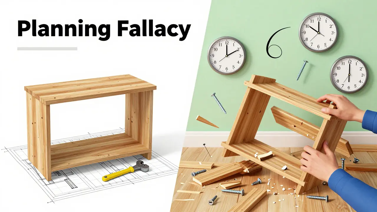 Contrast between correct assembly and chaotic repair due to skipped instructions.